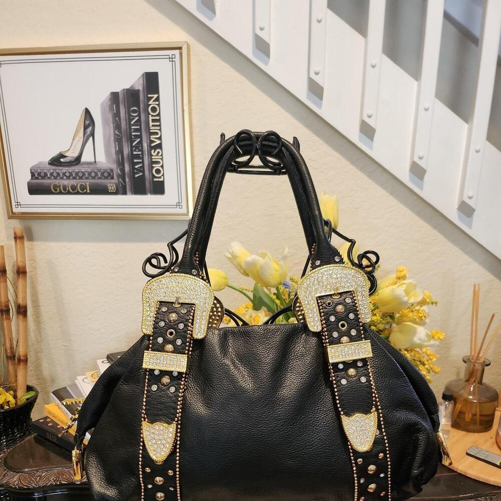 Charm and Luck Y2K San Antonio Satchel pebbled Leather